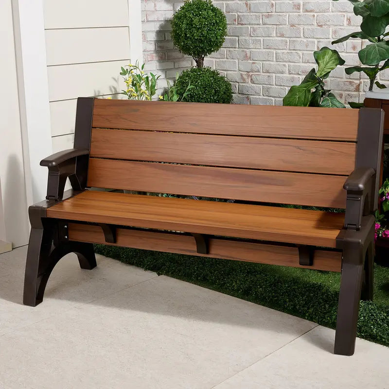 2-in-1 Outdoor Bench & Table
