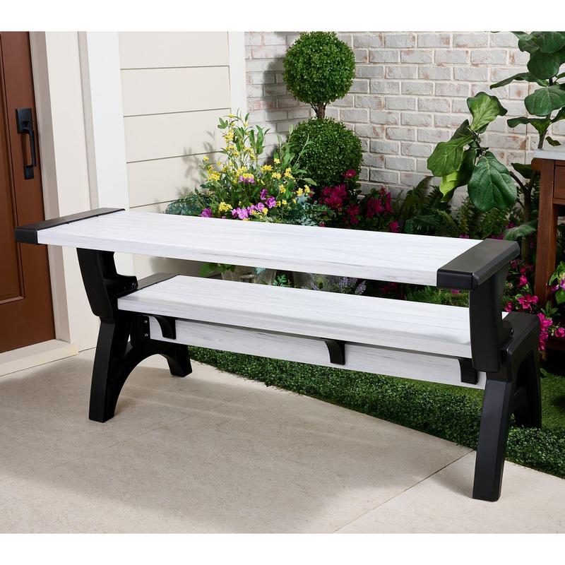2-in-1 Outdoor Bench & Table