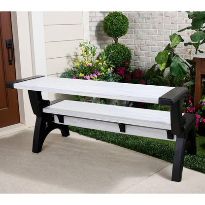 2-in-1 Outdoor Bench & Table