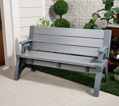 2-in-1 Outdoor Bench & Table