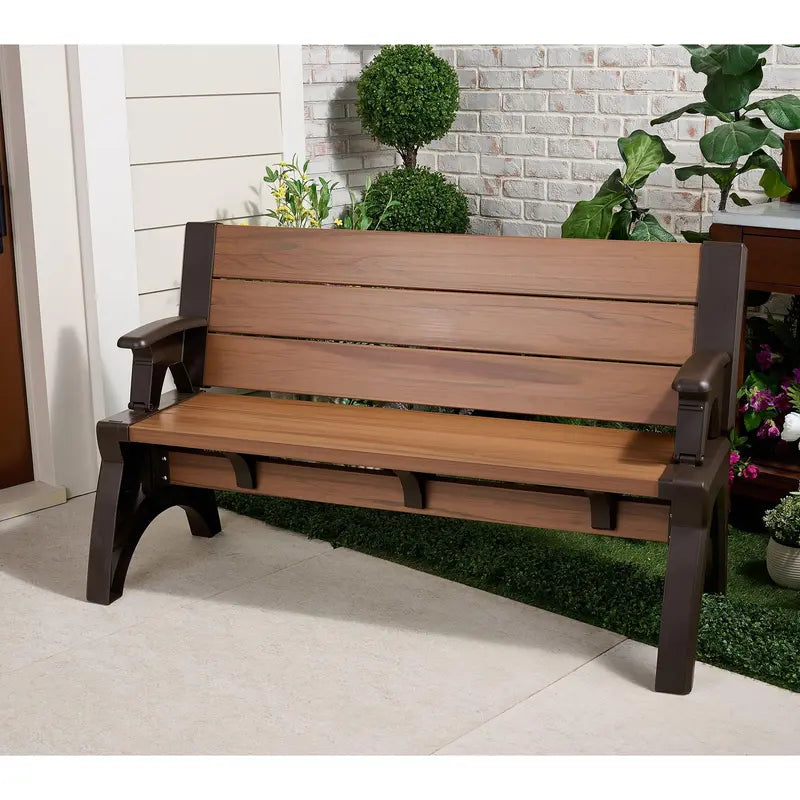 2-in-1 Outdoor Bench & Table