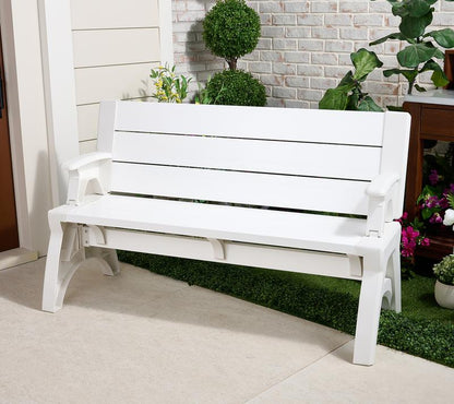 2-in-1 Outdoor Bench & Table