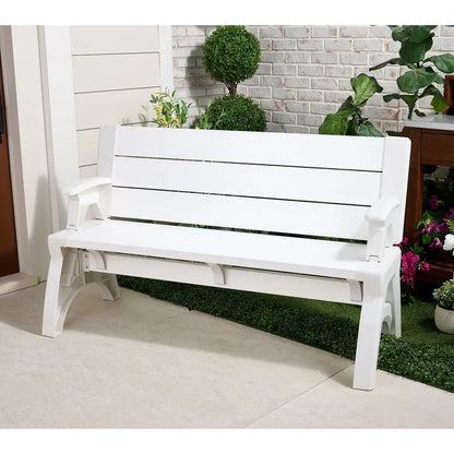 2-in-1 Outdoor Bench & Table